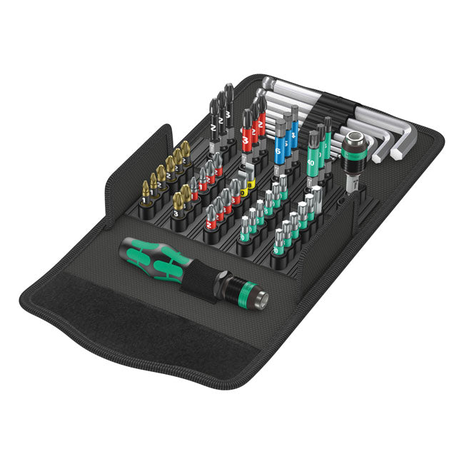 Wera bit pouch, bits, L-keys & handle kit Kraftform Kompakt