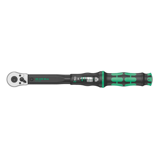 Wera 3/8" drive torque wrench 20-100 Nm with ratchet