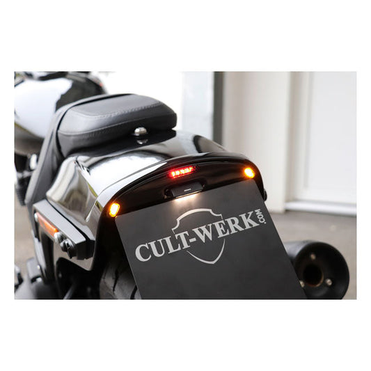 Cult-Werk, license plate bracket. 2-1 taillight/brake light