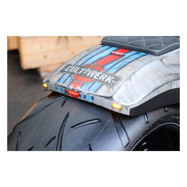 Cult-Werk, Softail wide fender kit ''Racing''. 2-up seat