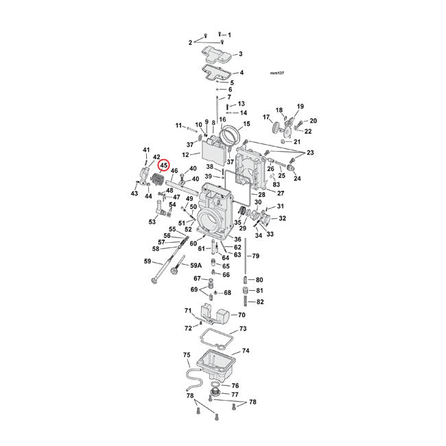 Mikuni, throttle return spring