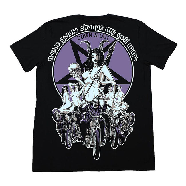 Down-N-Out Evil Ways T-shirt