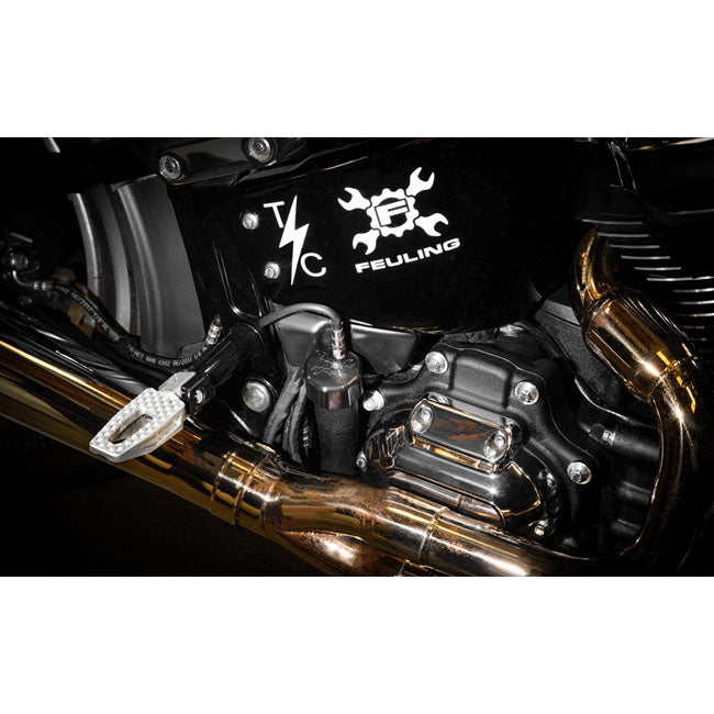 Feuling, oil tank breather kit vented dipstick Black cap