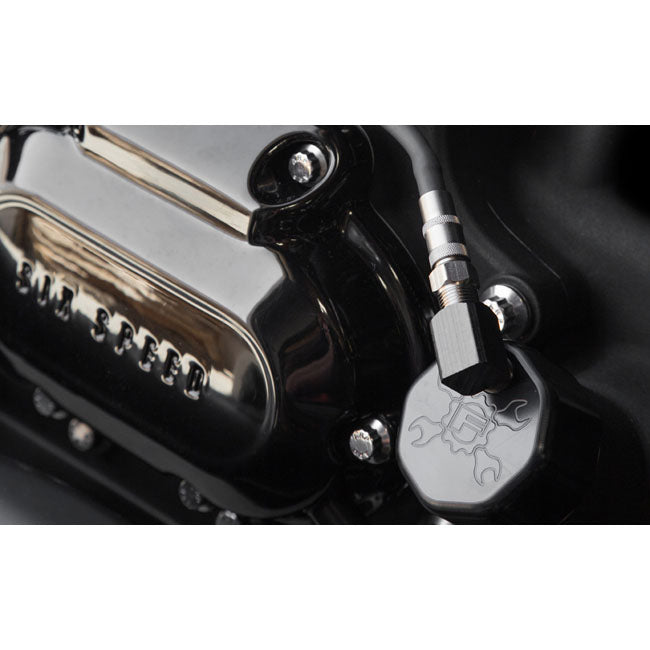 Feuling, oil tank breather kit vented dipstick Black cap