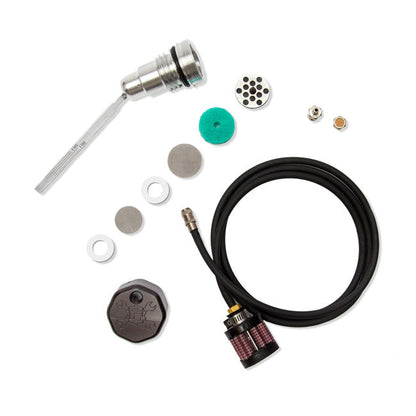 Feuling, oil tank breather kit vented dipstick Black cap