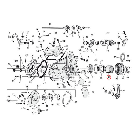 Spacer, transmission sprocket