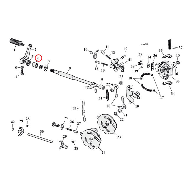 Bushing, shifter shaft