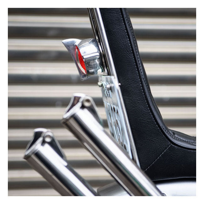 Motone, Cuda taillight. Polished, no bracket. ECE