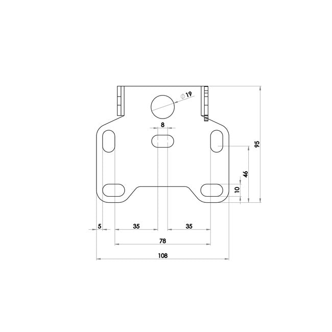 Zieger, under fender license plate bracket kit. Pro4