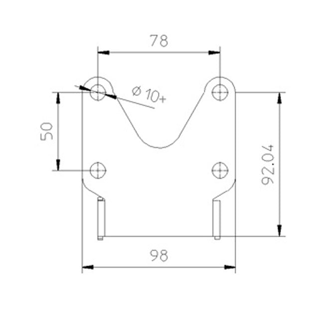 Zieger, under fender license plate bracket kit. X-Line1