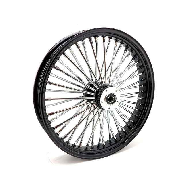 MCS radial 48 fat spoke front wheel 3.50 x 21 DF black