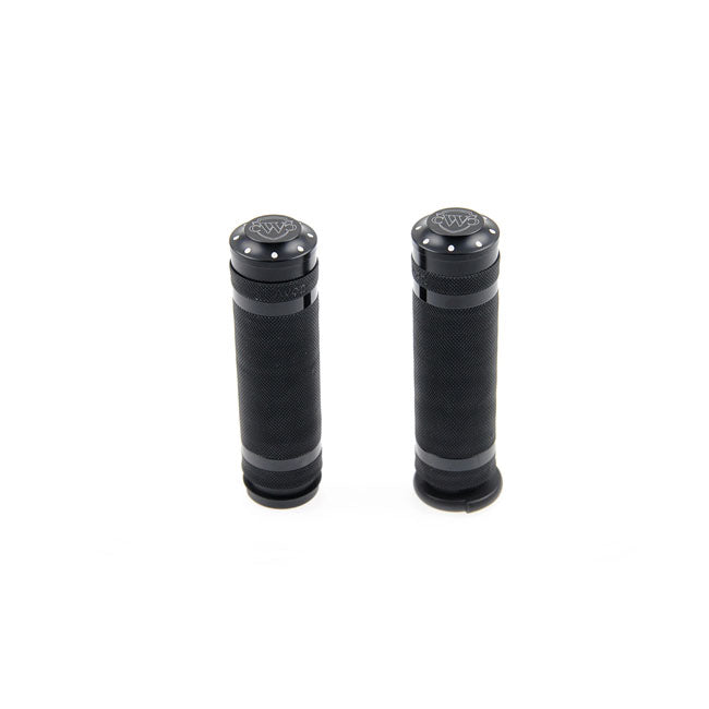 Cult-Werk, 1" / 25.4mm Grooved handlebar grips. Black