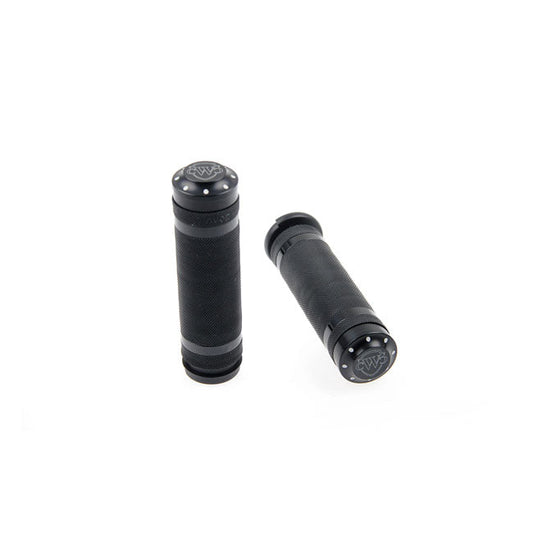 Cult-Werk, 1" / 25.4mm Grooved handlebar grips. Black