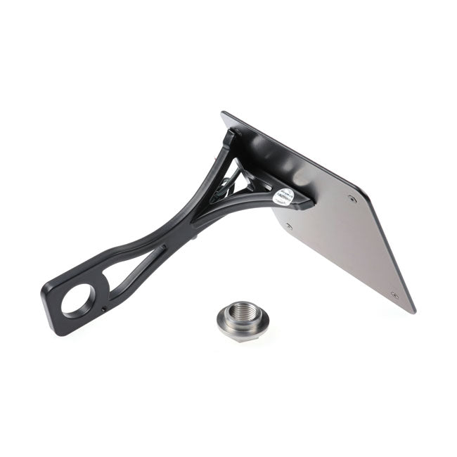 Cult-Werk, side mount license plate bracket, black Italy