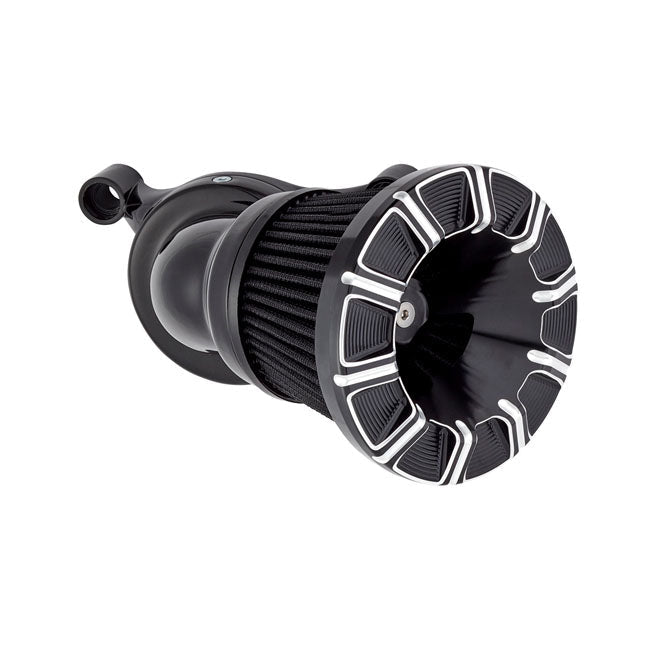 Arlen Ness, 10-Gauge Velocity 65°/90° air cleaner cover. Blk