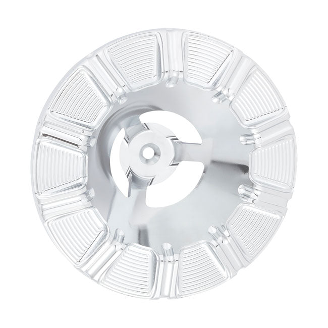 Arlen Ness, 10-Gauge Velocity 65°/90° air cleaner cover. Chr