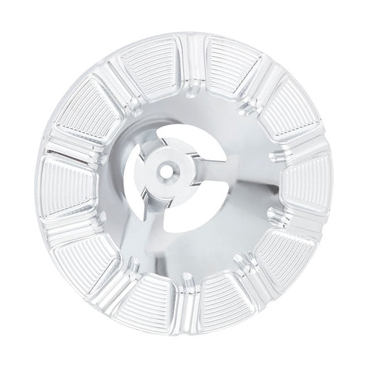 Arlen Ness, 10-Gauge Velocity 65°/90° air cleaner cover. Chr
