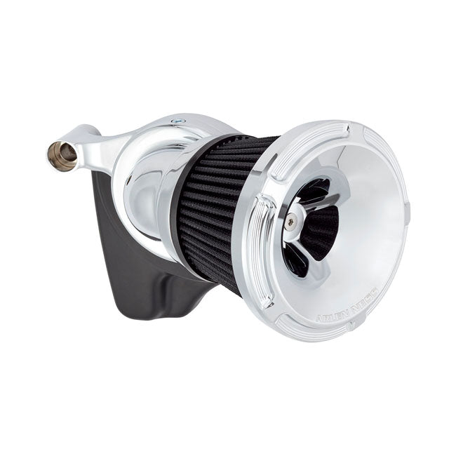 Arlen Ness, Beveled Velocity 65°/90° air cleaner cover. Chr