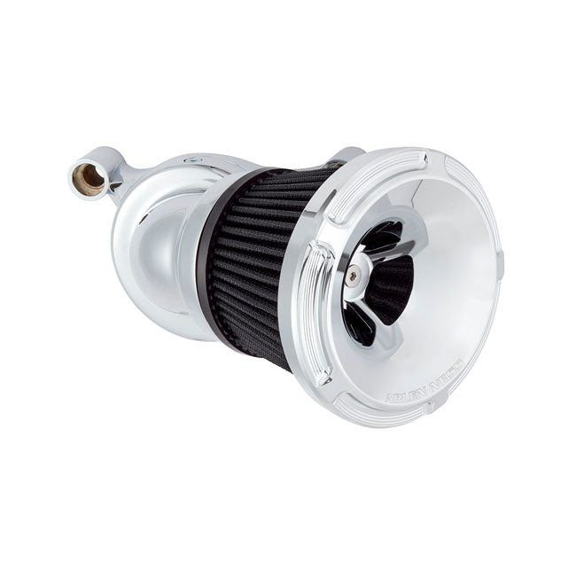 Arlen Ness, Beveled Velocity 65°/90° air cleaner cover. Chr