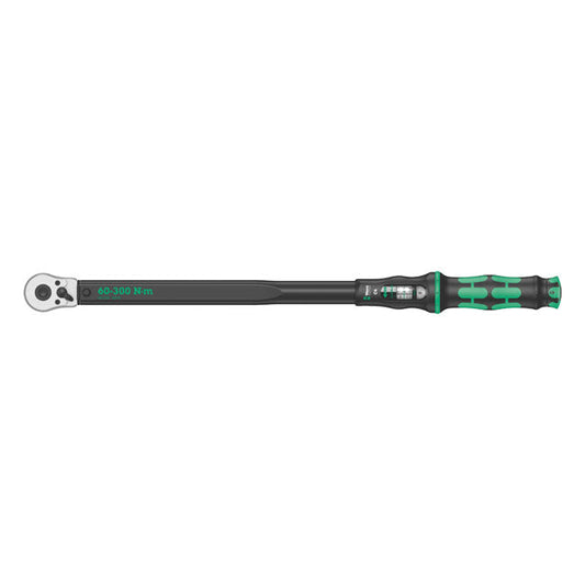 Wera 1/2" drive torque wrench 60-300 Nm with ratchet