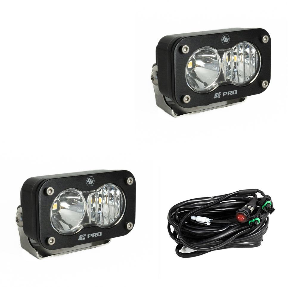 Baja Designs S2 Black LED Auxiliary Light Pod Pair