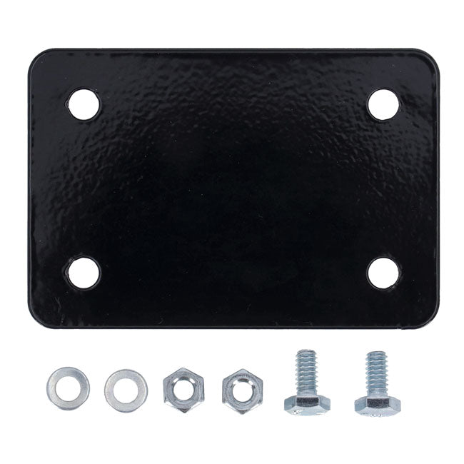 Dominator, clubstyle crash bar adapter bracket Dyna. Black