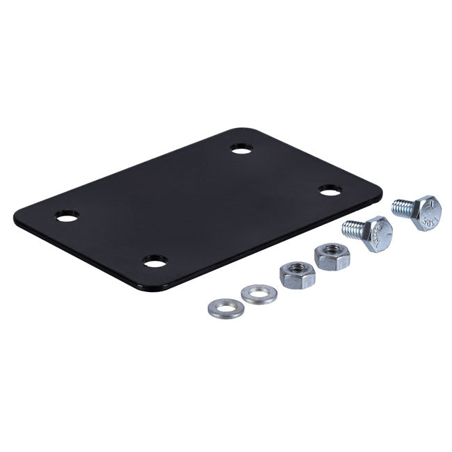 Dominator, clubstyle crash bar adapter bracket Dyna. Black