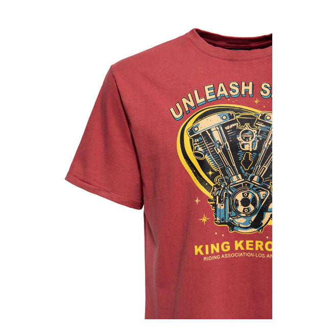 King Kerosin Unleash Spirit t-shirt Burgundy