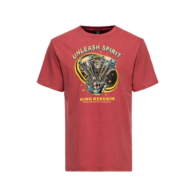 King Kerosin Unleash Spirit t-shirt Burgundy