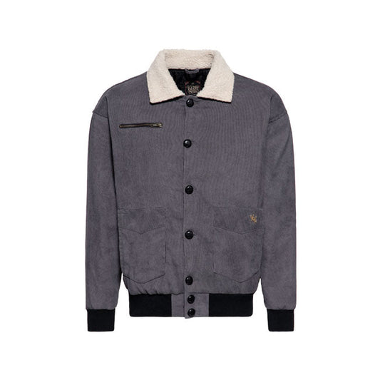 King Kerosin KK corduroy jacket steel grey
