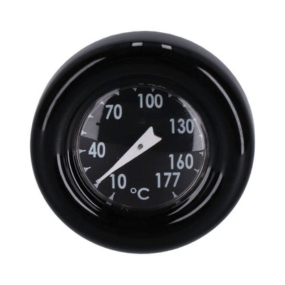 Oil tank dipstick with temperature gauge Black w/black face