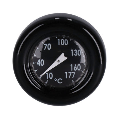 Oil tank dipstick with temperature gauge Black w/black face