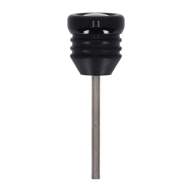 Oil tank dipstick with temperature gauge Black w/black face