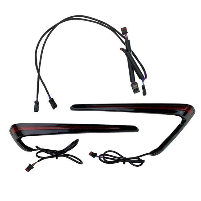 Custom Dynamics, LED Saddlebag Lights. Red