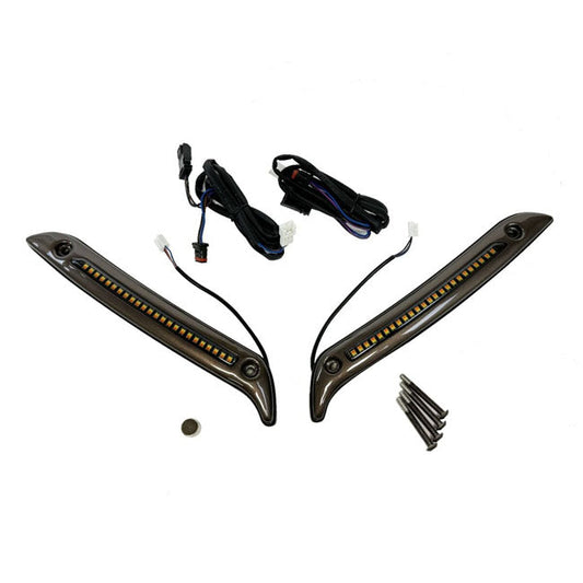 Custom Dynamics, ST LED Windshield Trim. Dark Bronze