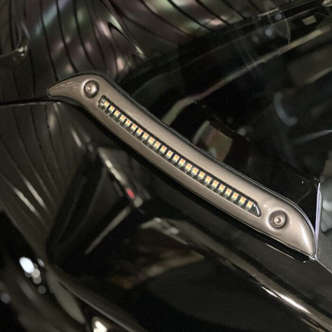 Custom Dynamics, ST LED Windshield Trim. Dark Bronze
