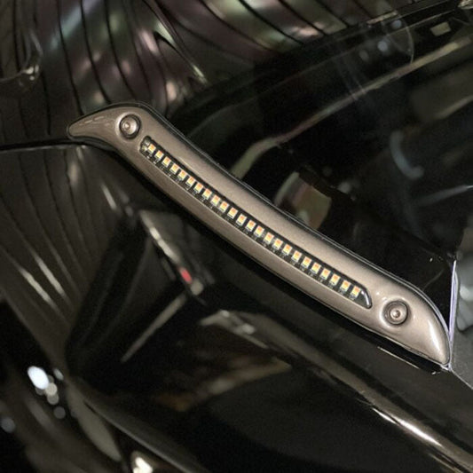 Custom Dynamics, ST LED Windshield Trim. Dark Bronze