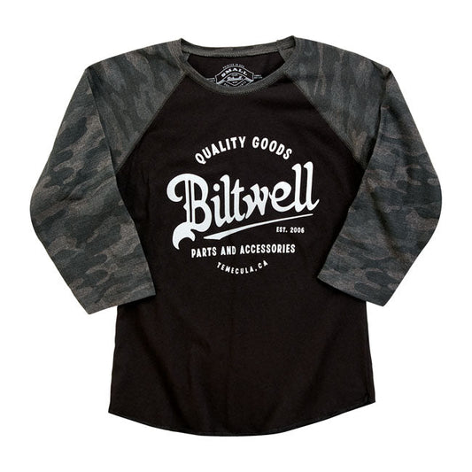 Biltwell Script baseball female shirt