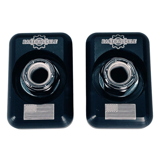Bare Knuckle Performance, axle adjuster plate kit US flag