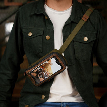 Trip Machine Navigator Case green/brown