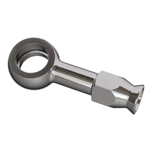 Goodridge, banjo 3/8"/M10. Straight. Stainless Steel