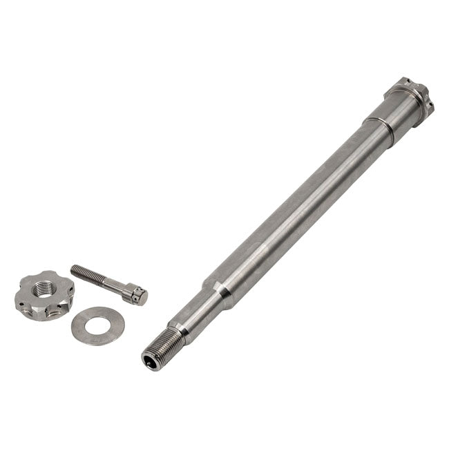 Trask, front wheel axle. Titanium