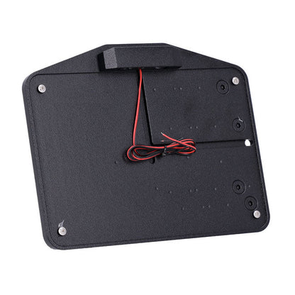 CPV, license plate bracket. Side mount, black