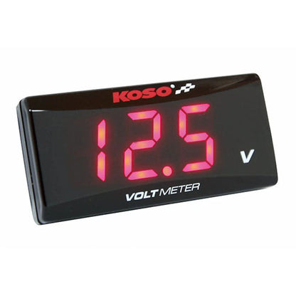 KOSO, Super-Slim digital volt meter. Red digits