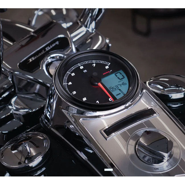 KOSO, HD-05 speedometer tachometer Black bezel