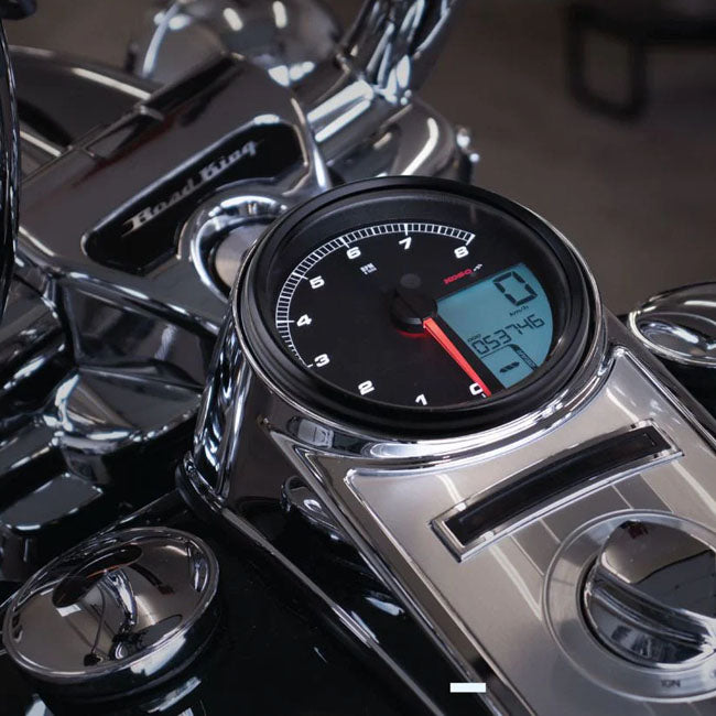 KOSO, HD-05 speedometer tachometer Black bezel