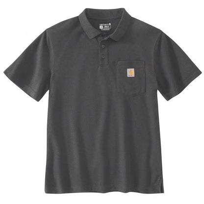 Carhartt Midweight S/S Pocket Polo carbon heather