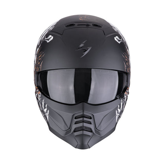 Scorpion EXO-Combat II Genesis matt black-white-gold