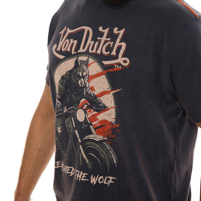 Von Dutch Wolfy t-shirt navy