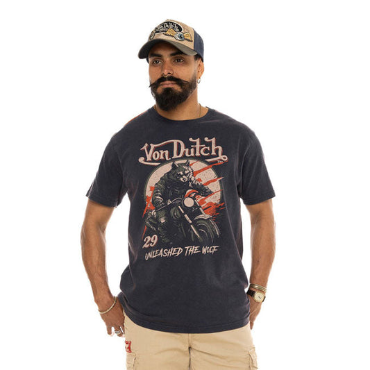 Von Dutch Wolfy t-shirt navy